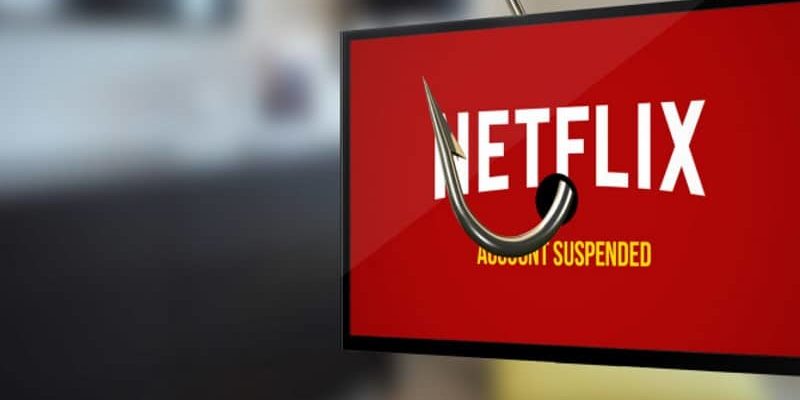 Netflix truffa email suspension notification